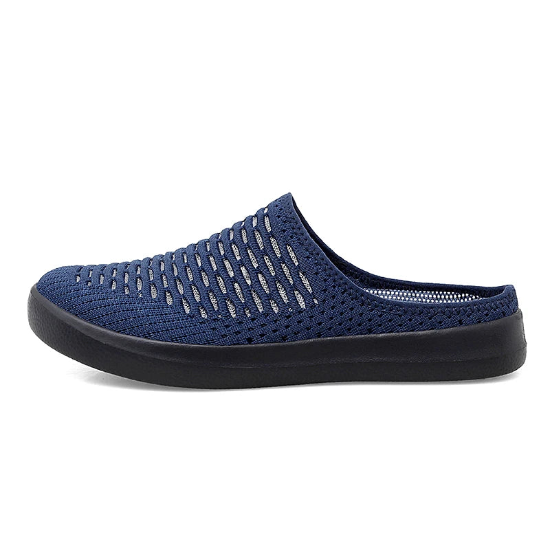 Men Half Shoes Slippers Slides Summer Mesh Shoes Unisex Women Indoor Outdoor Lightweight Plus Big Size 49 50 51 52 53 54