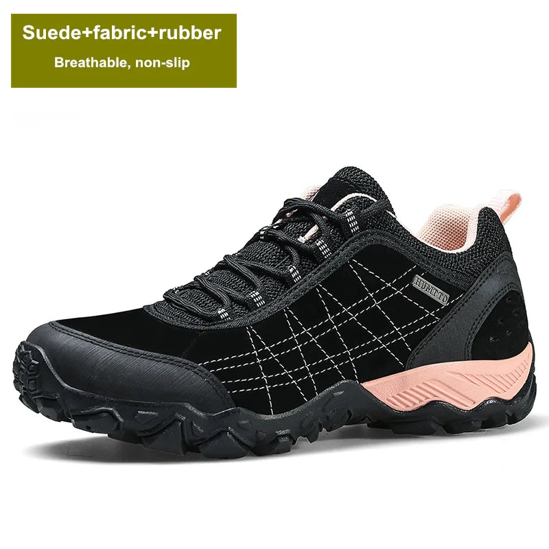 HUMTTO Waterproof Shoes for Women Outdoor Womens Hiking Shoes Luxury Designer Breathable Sports Trekking Climbing Sneakers Woman