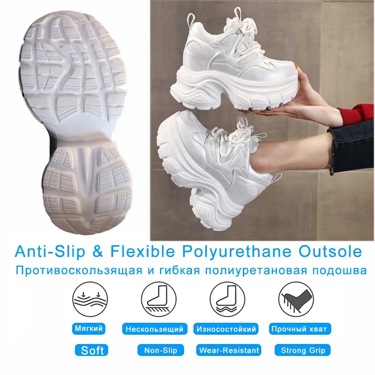 Fujin 12cm Microfiber Leather Chunky Sneaker Loafer Spring Autumn Platform Wedge Vulcanize Vulcanize High Bran Women Shoes