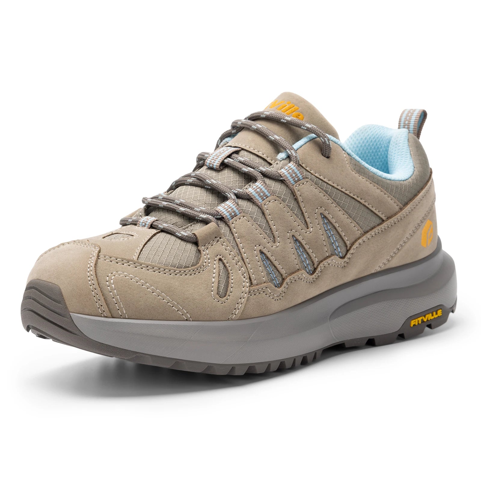 FitVille Women's Sneakers Wide Hiking and Outdoor Athletic and Trekking Trails Shoes with Arch Support and Wide Toe Box