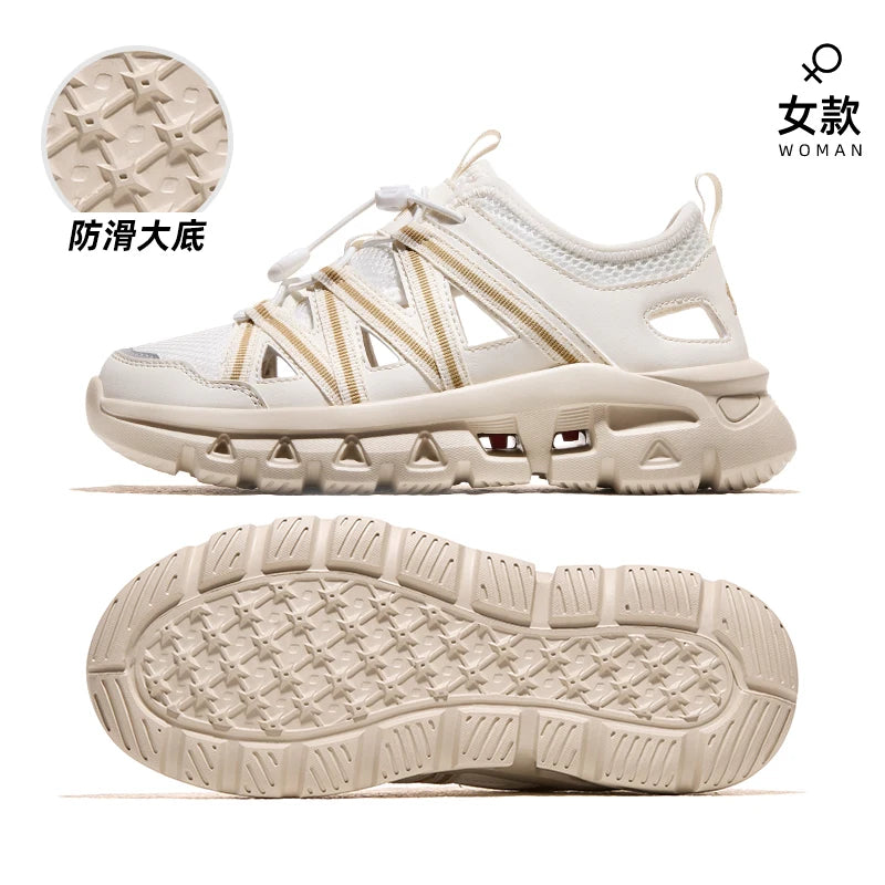 GOLDEN CAMEL Hiking  Shoes for Women Summer Beach Sandals Seaside Breathable lightweight Mesh Sports Closed Toe Sandal Men 2024