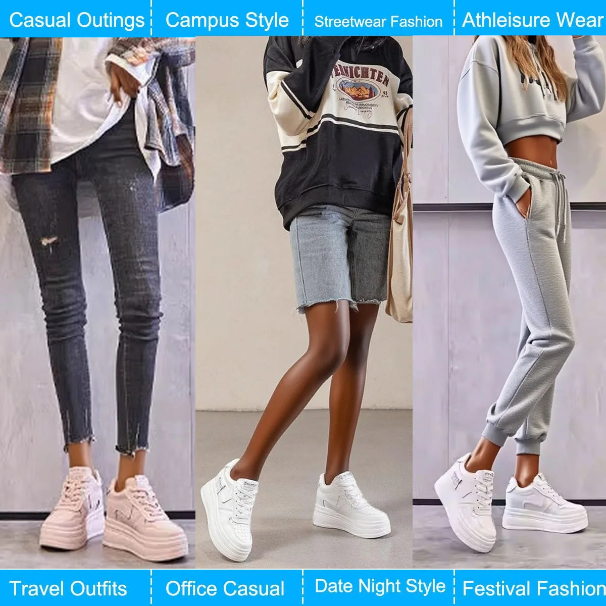 Fujin 8cm Cow Genuine Leather Females Comfy Casual Ladies Vulcanize Women Platform Autumn Autumn High Brand Sneakers Breathable