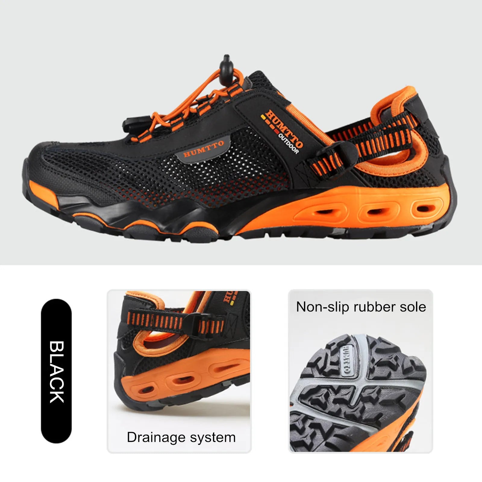 HUMTTO New Big Size Water Shoes for Men Summer Outdoor Hiking Shoes Breathable Trekking Aqua Fishing Beach Sandals Sneakers Mens