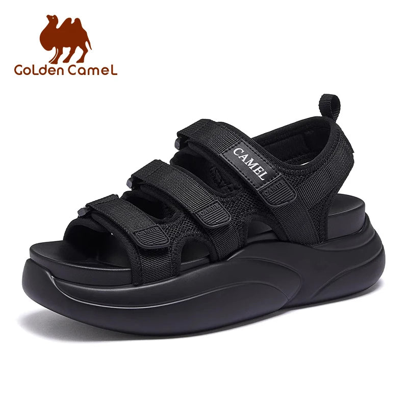 GOLDEN CAMEL Women's Summer Sandals Thick-soled Beach Sandal Ladies Shoes for Women Slippers Outerwear Fashion Heightening 2025