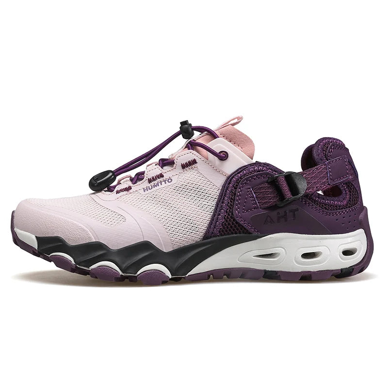 HUMTTO Summer Hiking Shoes Breathable Trekking Shoes Womens Outdoor Water Sneakers for Women Quick Drying Beach Barefoot Sandals