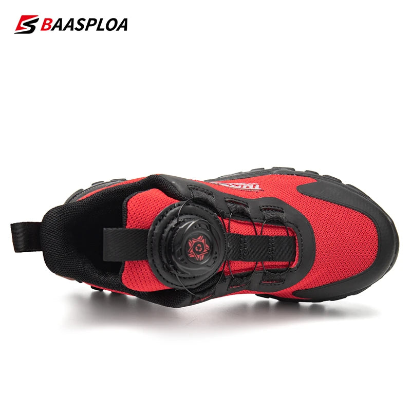 Baasploa Children Walking Shoes New Casual Mesh Lightweight Breathable Sneakers ﻿Kids Outdoor Fashion Non-slip Running Shoes