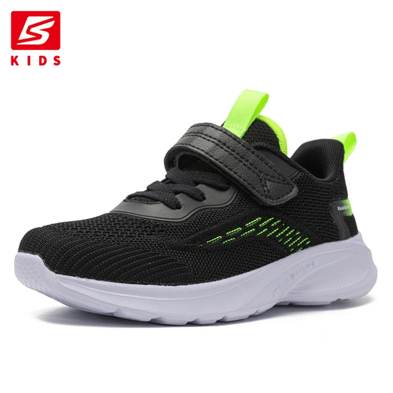 Baasploa Children Sports Shoes New Casual Lightweight Mesh Breathable Sneakers Kids Outdoors Comfortable Non-Slip Running S
