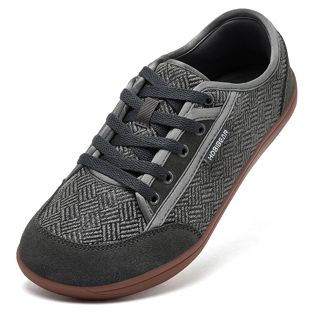 Minimalist Cowhide Leather Lace Up Fashion Sneakers