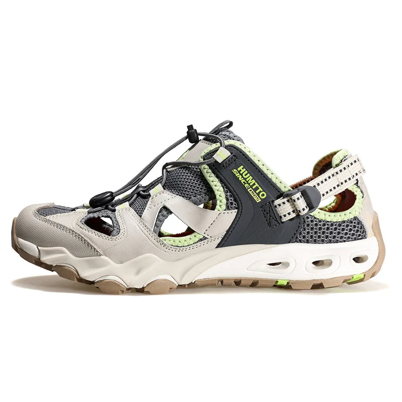 HUMTTO New Big Size Water Shoes for Men Summer Outdoor Hiking Shoes Breathable Trekking Aqua Fishing Beach Sandals Sneakers Mens