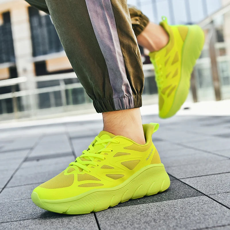 STRONGSHEN Luxury Brands Men Running Shoes Chunky Sneakers Basketball Shoes Hiking Walking Shoes Unisex Women Sneakers Plus Size