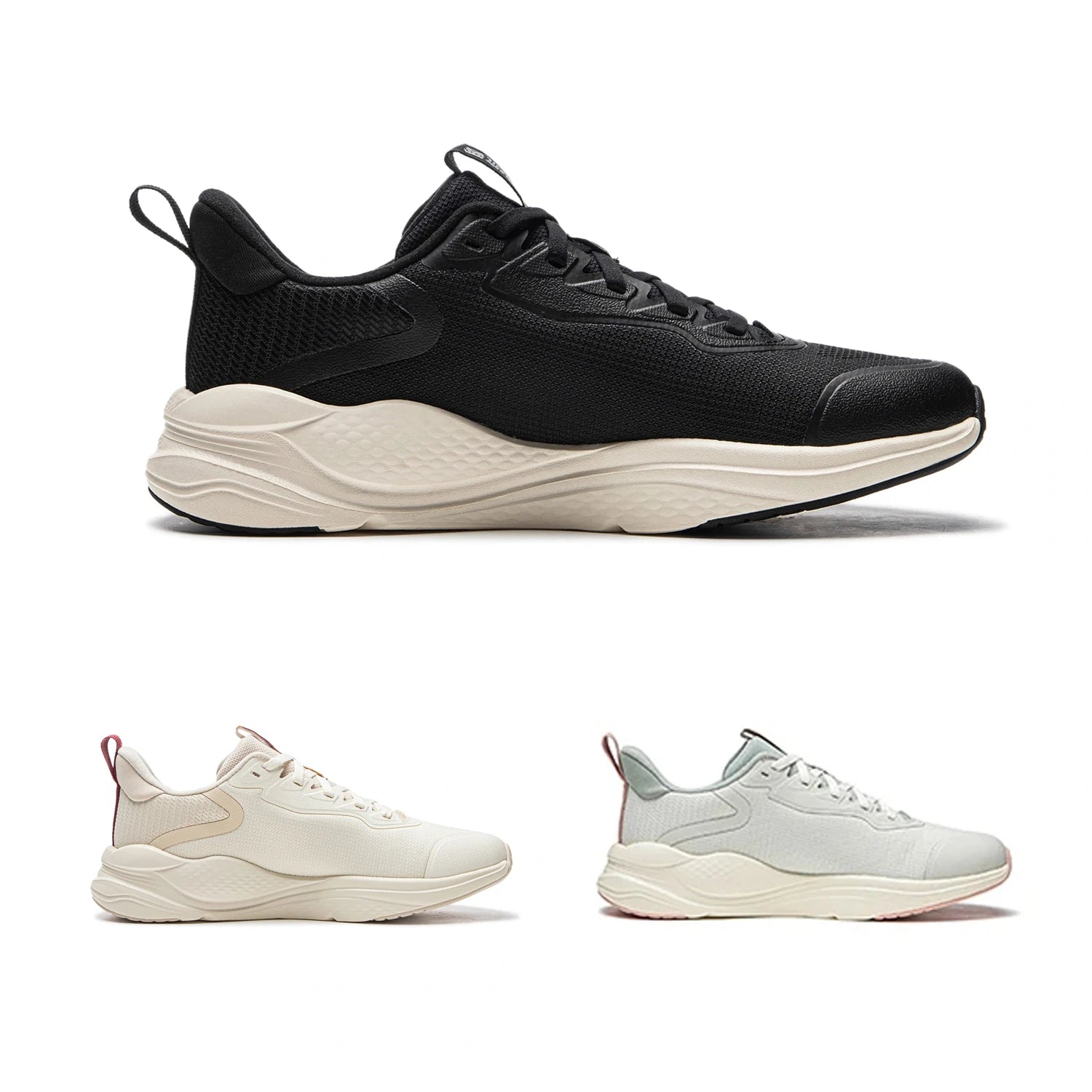Li-Ning Women LN FLOW Running Jogger Shoes TUFF RB Cushion Comfortable Breathable LiNing Leisure Sports Sneakers AGLU090