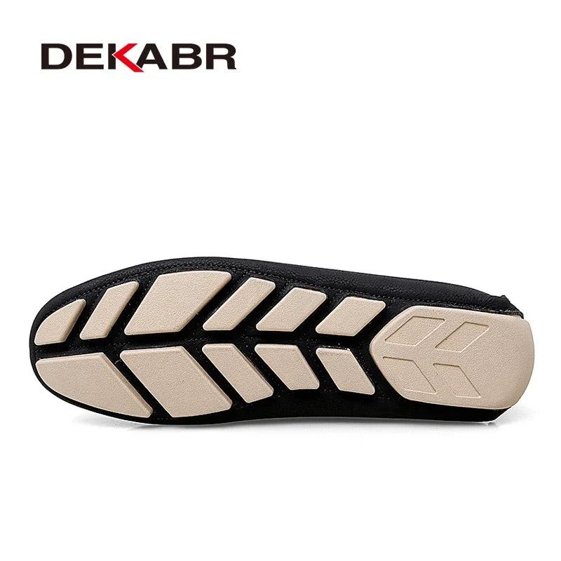 DEKABR Plus Size 38~47 Men Loafers Fashion Summer Casual Shoes Classics Lightweight Men Driving Shoes Non-slip Flat Shoes