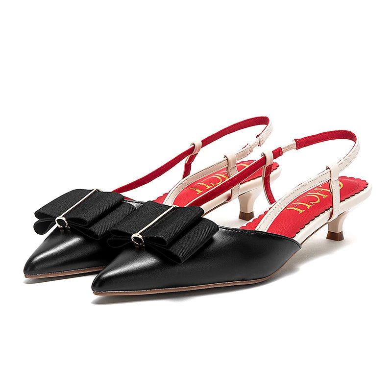 Luxury Brand Women's Shoes Design Slippers Slippers Cat Heel 2025 Summer New Products