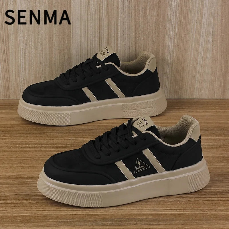 SENMA Men's Shoes Thick Soled Casual Sports Shoes Lightweight Skateboarding Shoes Men's Sneakers Walking/Jogging/Tennis Shoes