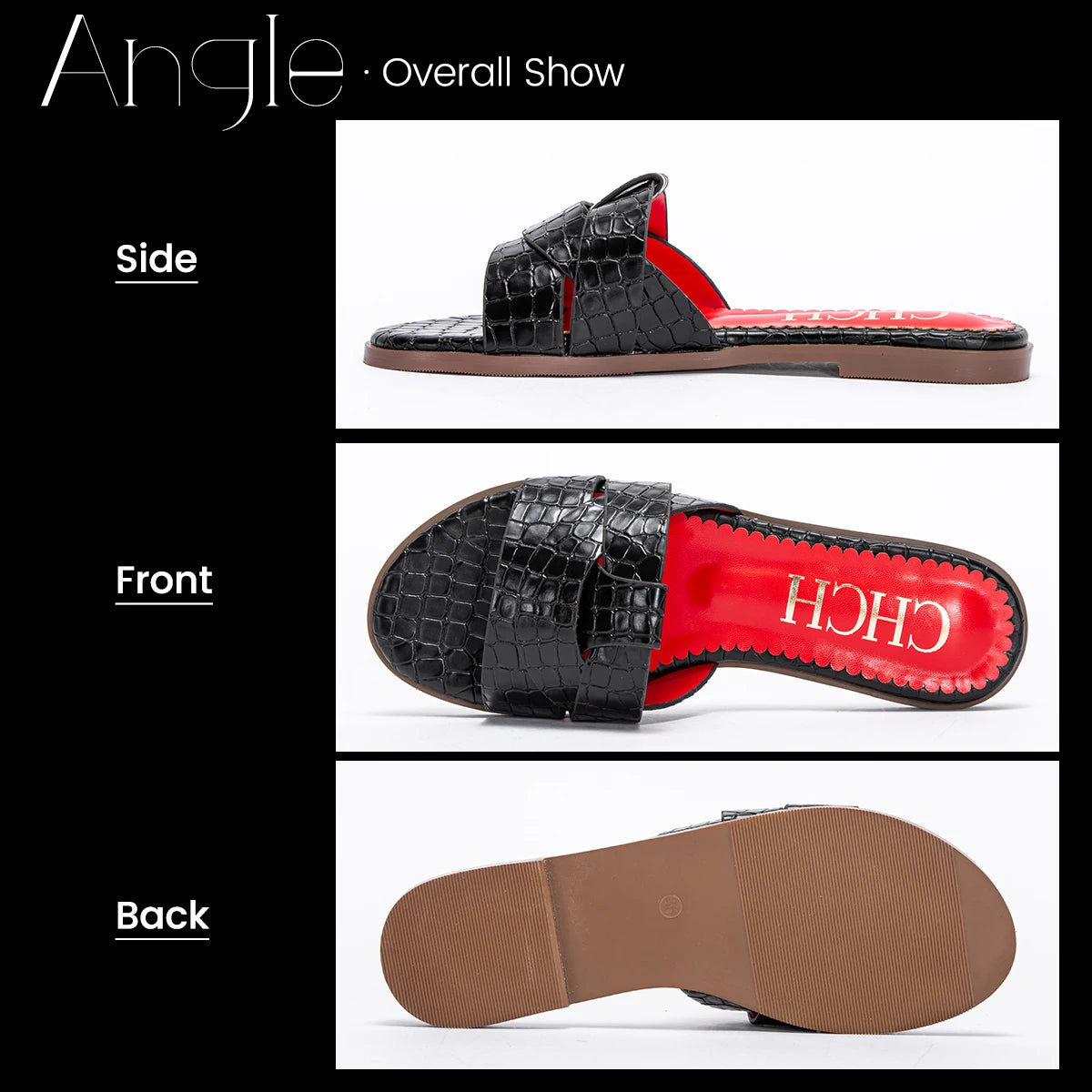 Women's Slippers PU Material Outdoor Flat Bottom Beach Tourism Summer Women's Slippers luxury brand 2024 summer
