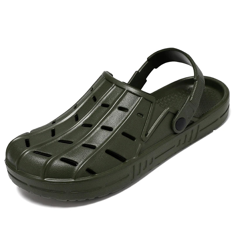Sandales en caoutchouc pour hommes, sabots, chaussures de plage et de jardin pour pieds larges, grandes tailles 50, 51, 52, 53, 54, 55, 56, 57, 58