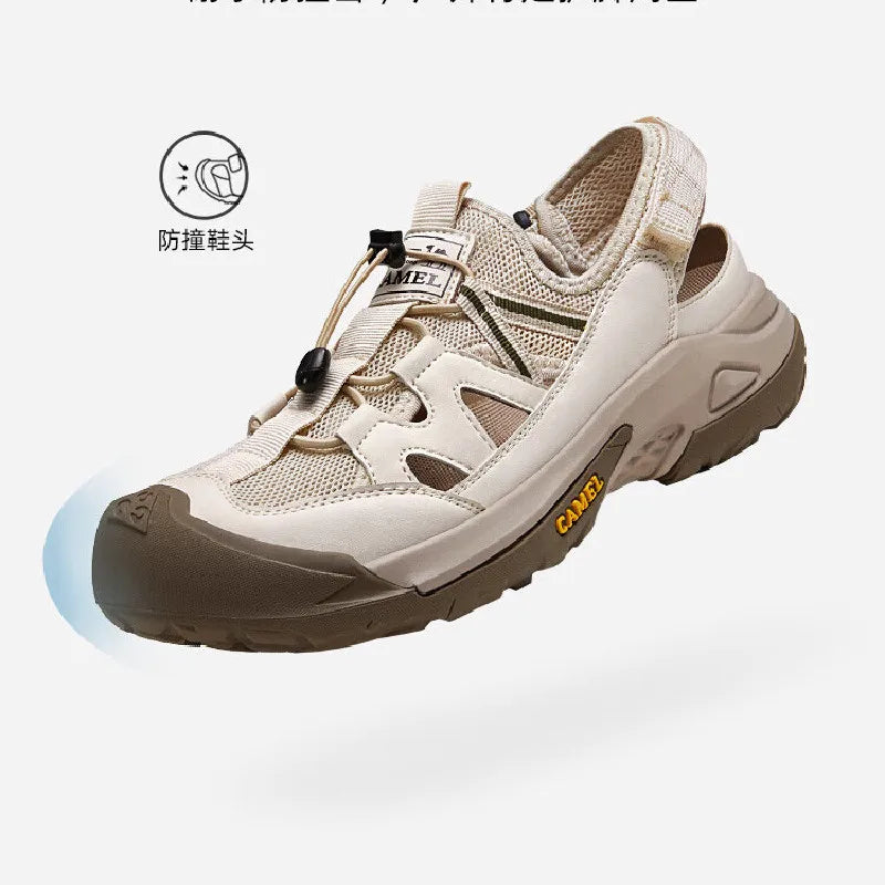 GOLDEN CAMEL Men's Wading Shoes 2025 Summer New Men's Sandals Outdoor Sports Casual Creek Hole River Trekking Shoes for Men