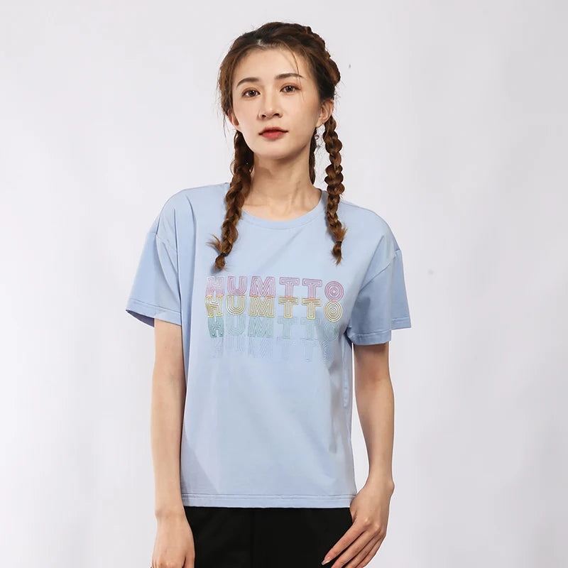 HUMTTO Quick Dry Running T-shirts for Men Women Fitness Sport T Shirt Mens Summer Breathable Cotton Short Sleeves Gym Clothing