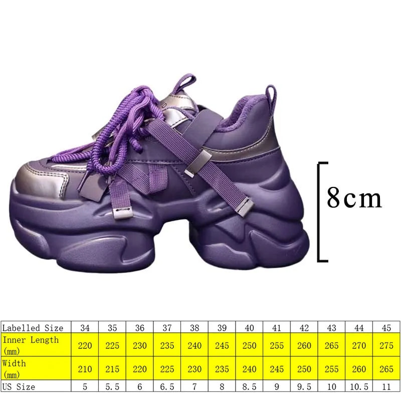 Fujin 8cm Women Platform Wedge Spring Boots Casual Genuine Leather Vulcanize Ankle Autumn Chunky Sneakers Ergonomic Woman Shoes