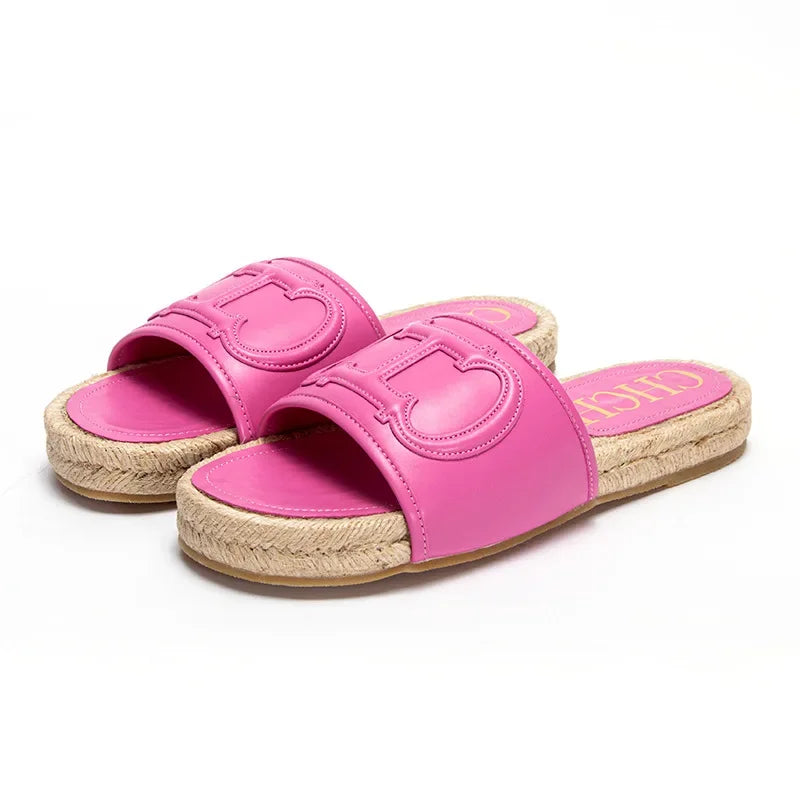 Women's Home Slippers with Multiple Colors and Multifunctional Slippers Fashionable Light Luxury Design Solid Color New