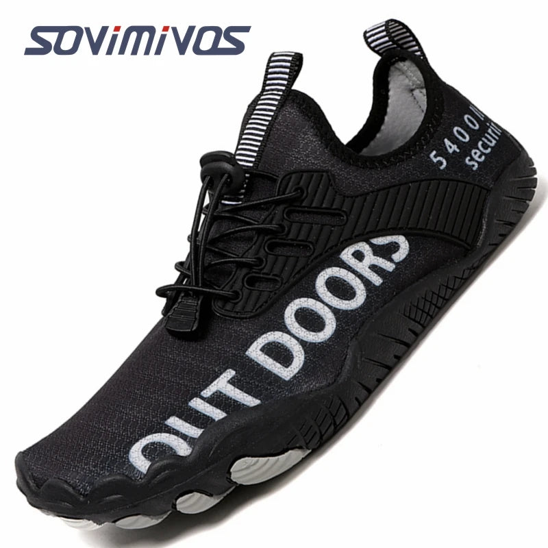 Barefoot Shoes Men Minimalist Cross Training Shoes with Wide Toe Box Athletic Zero Drop Trail Walking Hiking Running Sneakers