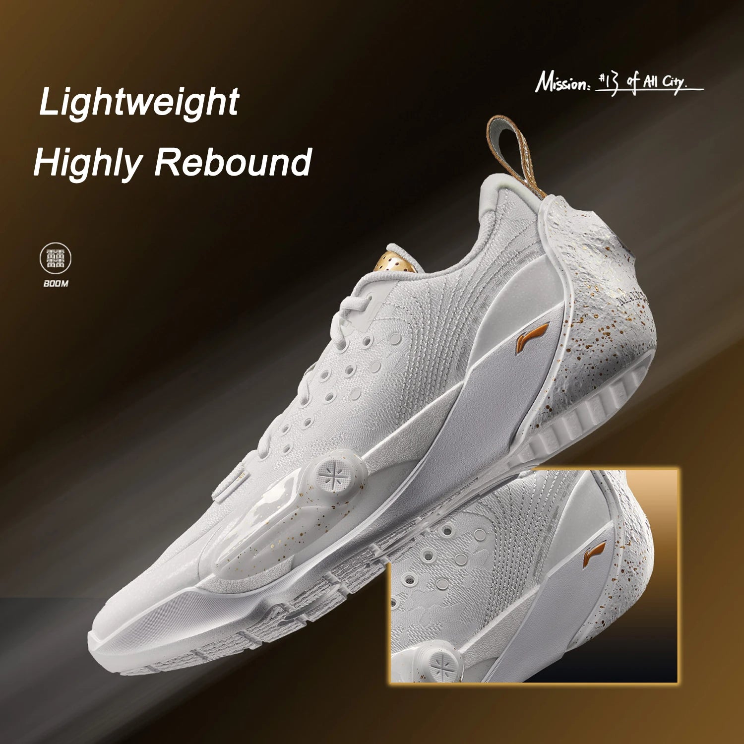 Li-Ning Men WADE ALL CITY 13 Professional Basketball Shoes BOOM  Cushion Wearable Anti-slip LiNing Stable Sneakers ABAV017