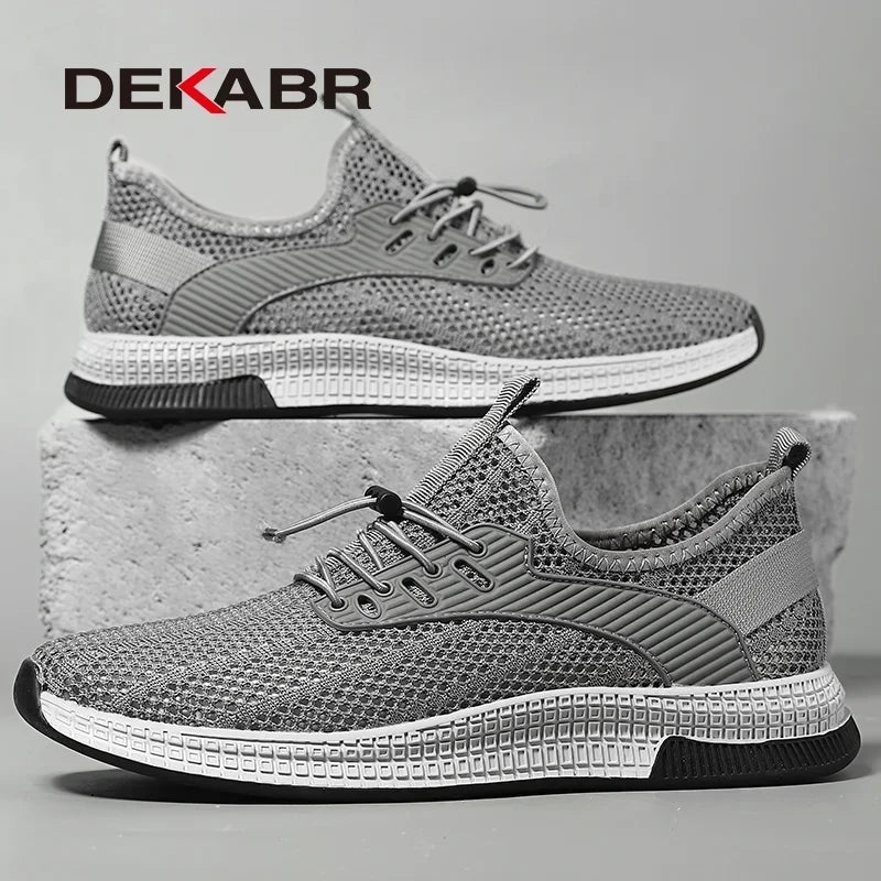 DEKABR Summer Mesh Men Shoes Lightweight Sneakers Men Fashion Casual Walking Shoes Breathable Mens Loafers Zapatillas Hombre