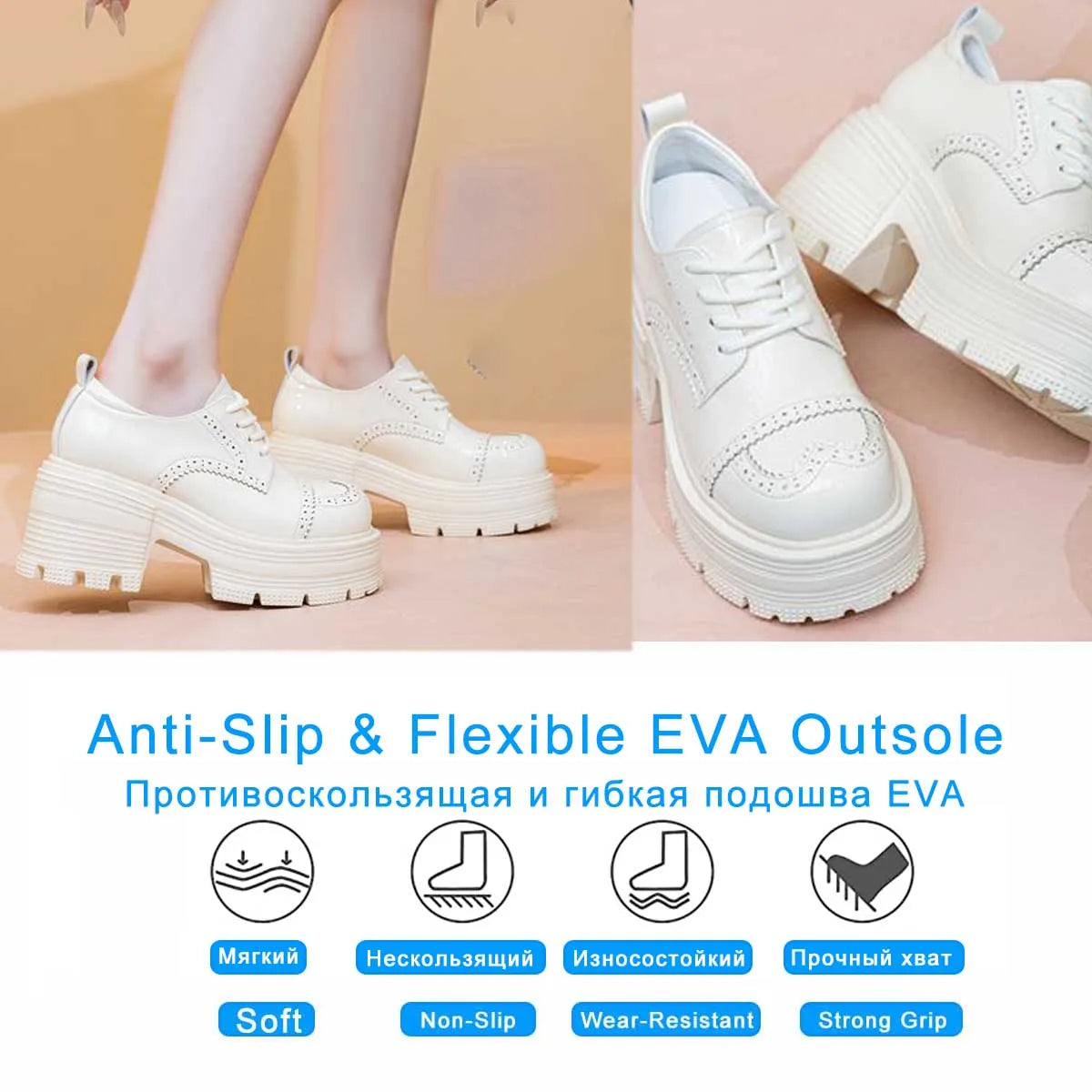 Fujin 9cm Genuine Leather Boots Autumn Female Women Boots Casual Spring Pumps Mary Jane Platform Wedge Flats Breathable Shoes