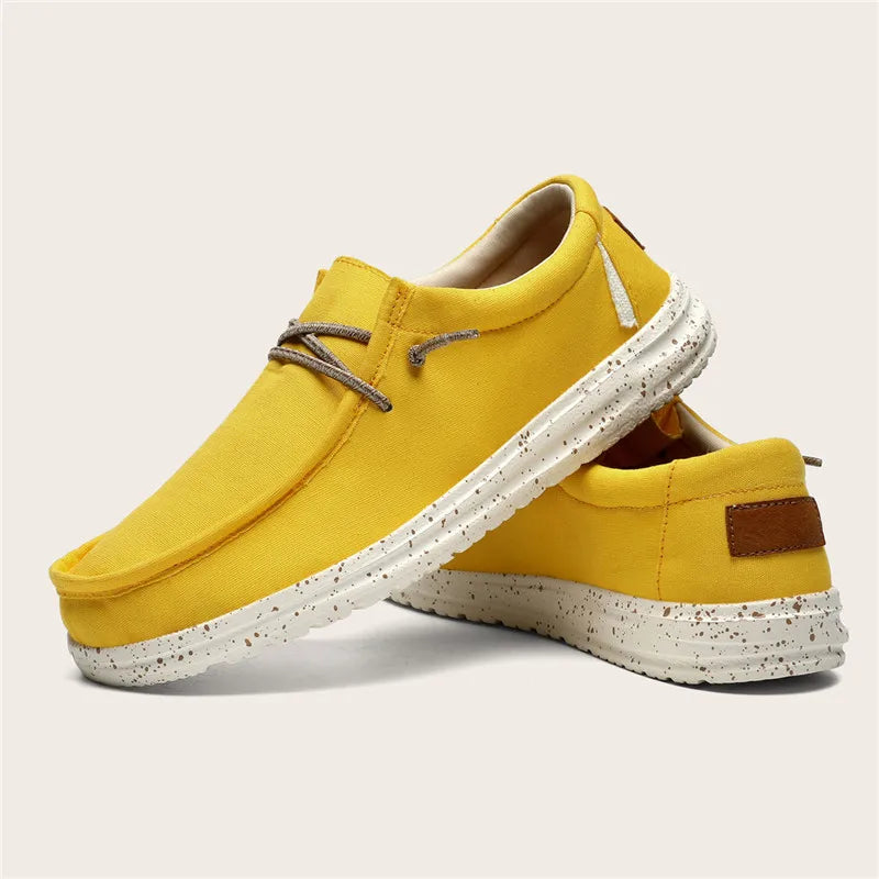 Chaussures décontractées pour hommes, grandes tailles 40-48, baskets plates d'extérieur pour hommes, chaussures bateau légères, mocassins de conduite, chaussures respirantes en toile pour hommes