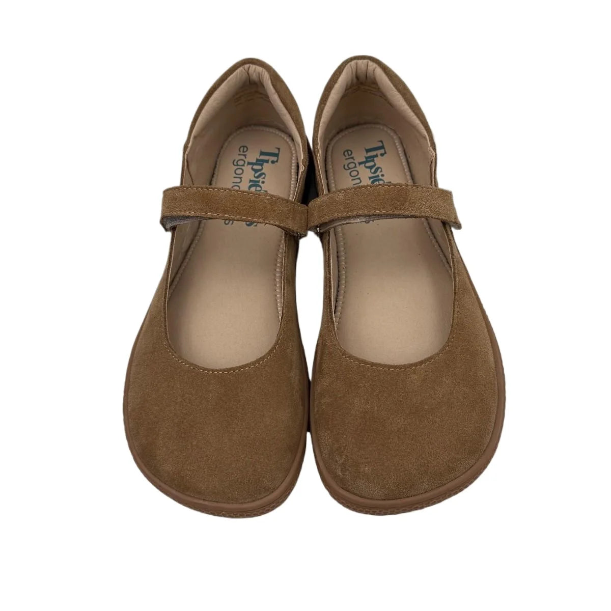 Tipsietoes 2025 Sprinng Autumn Barefoot Leather Ballerina For Women With Flat Soft Sole Zero Drop Wider Toes Box Light Weight