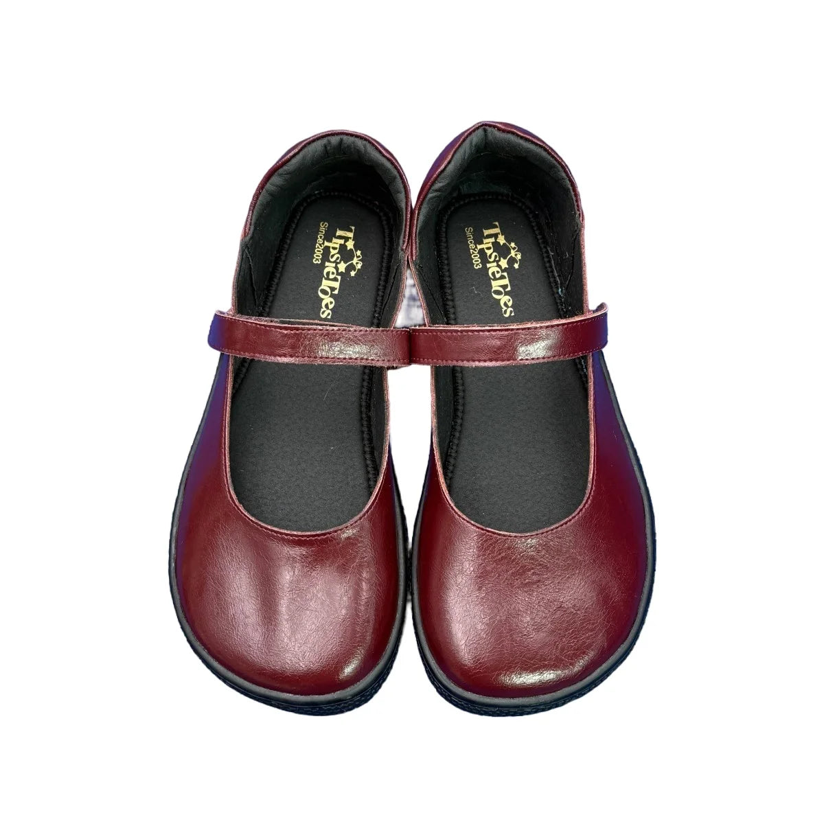 Tipsietoes 2025 Sprinng Autumn Barefoot Leather Ballerina For Women With Flat Soft Sole Zero Drop Wider Toes Box Light Weight
