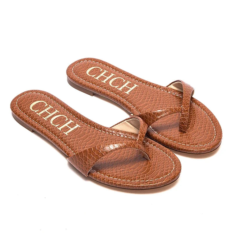 Design  Women's Slippers Simple Versatile Fine Workmanship New Woman  Flip-flops