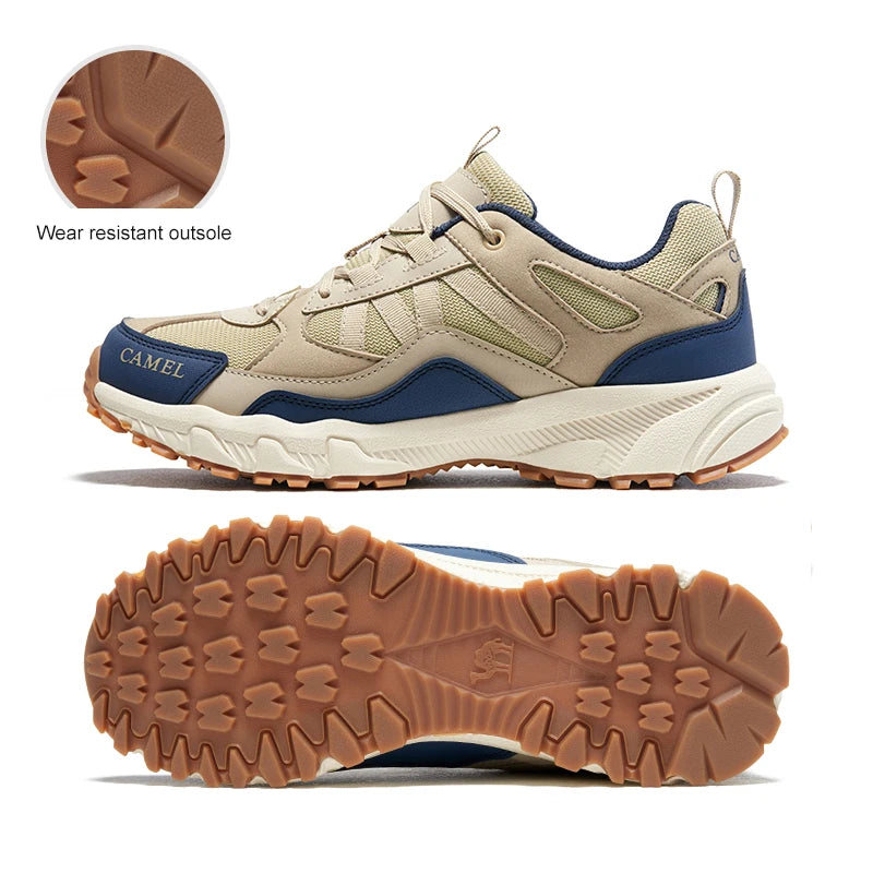 GOLDEN CMAEL Hiking Shoes Men Waterproof Non-slip Trail Sports Running Male Sneakers Wear-resistant Trekking Shoes for Men 2023