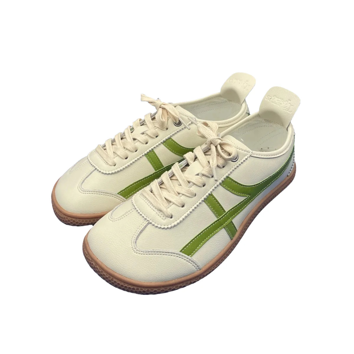 Tipsietoes Sprinng Autumn Genuine Leather Barefoot Sneaker Women Flat Soft Thin Out Sole Zero Drop Wider Toe Box Light Weight