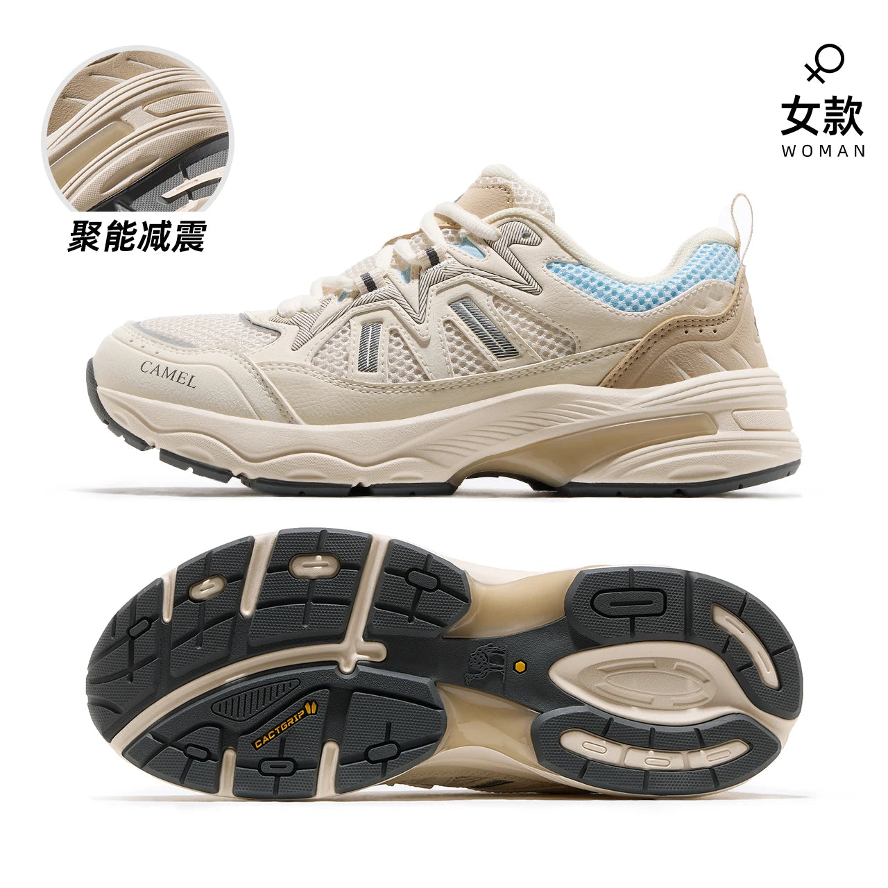 GOLDEN CAMEL Outdoor Hiking Shoes Men and Women Walking Non-slip Climbing Sports Casual Shoes for Men Trekking Breathable