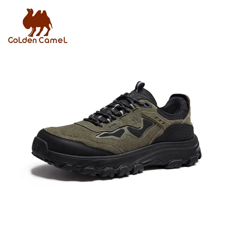GOLDEN CAMEL Men's Hiking Shoes Wear-resistant Non-slip Outdoor Sneakers Comfortable Casual Sports Shoes for Men 2025 Autumn New