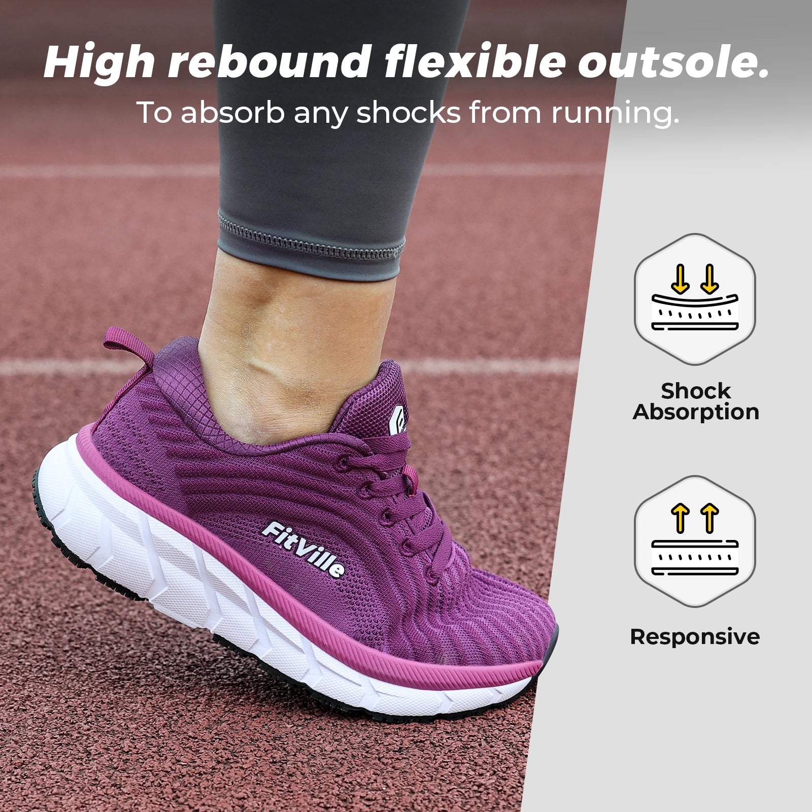 FitVille Wide Toe Box Shoes For Women Breathable Extra Wide Running Shoe Lightweight for Swollen Feet with Cushioned Relief Pain