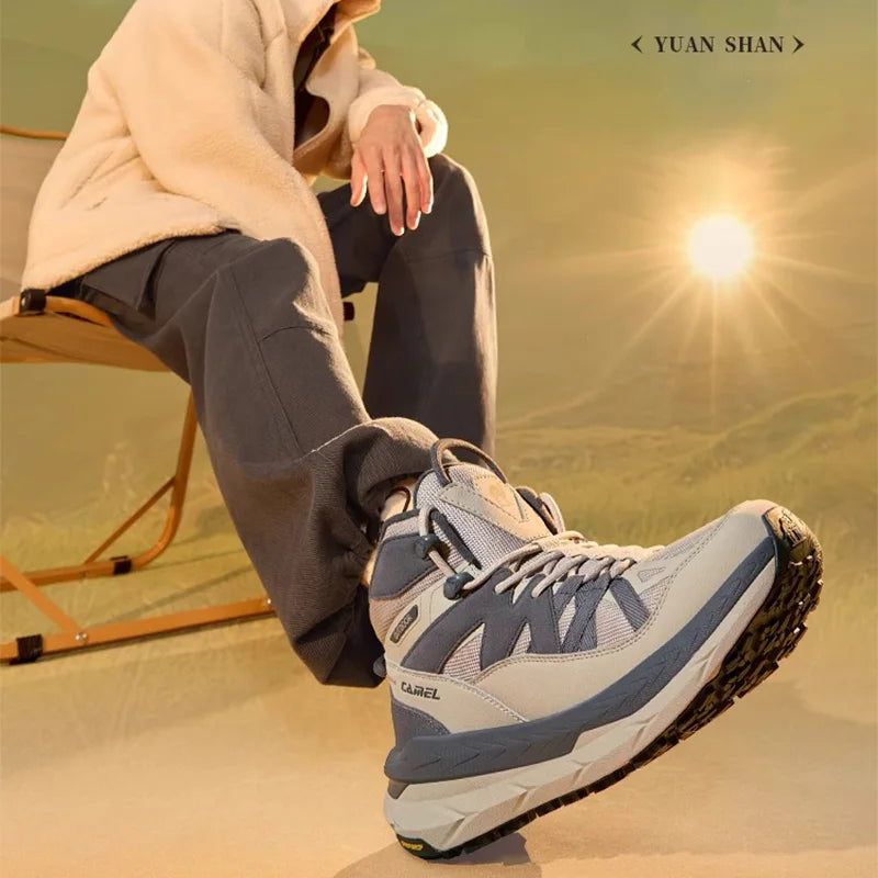 GOLDEN CAMEL Sports Shoes Men Women Hiking Boots Non-slip Wear-resistant Waterproof Height-increasing Climbing Trekking Shoes