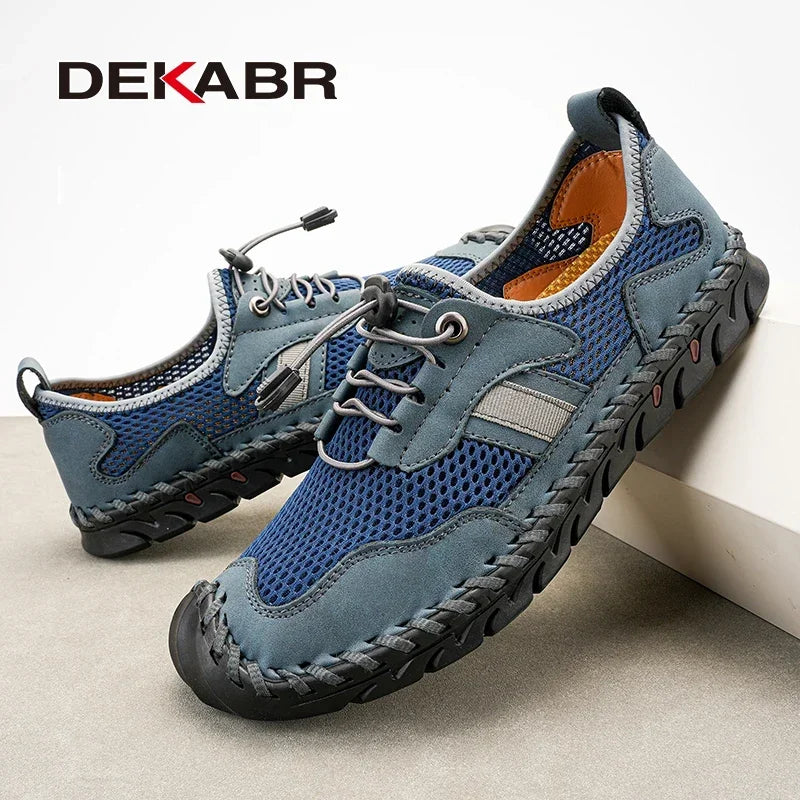 DEKABR Designer Comfortable Casual Men Shoes Summer Mesh Breathable Outdoor Driving Non-Slip Shoes Men Plus Size 39-48