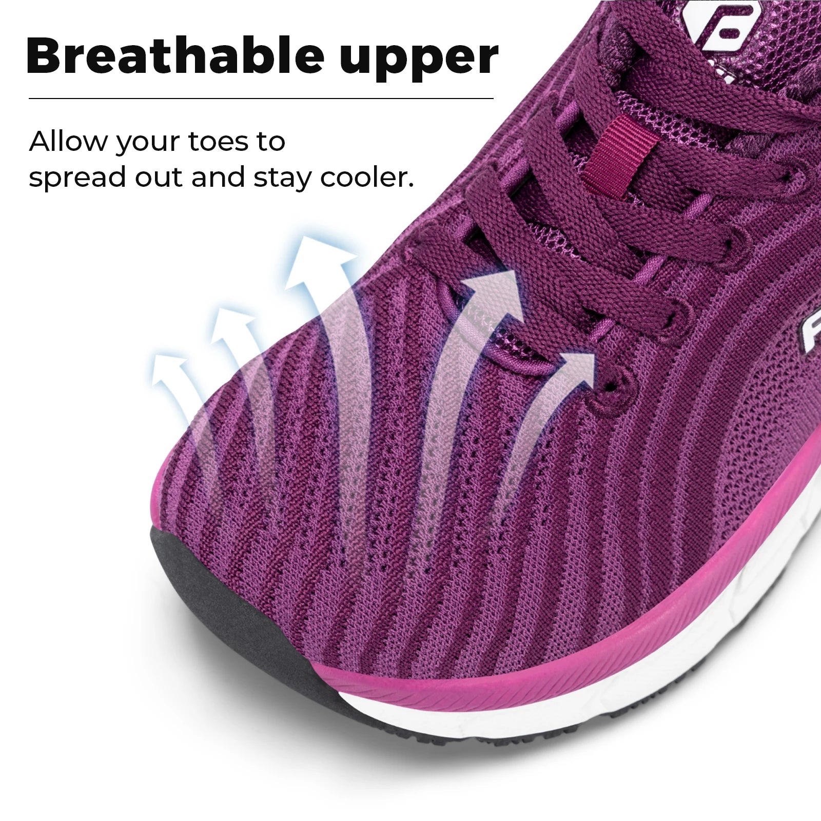 FitVille Wide Toe Box Shoes For Women Breathable Extra Wide Running Shoe Lightweight for Swollen Feet with Cushioned Relief Pain