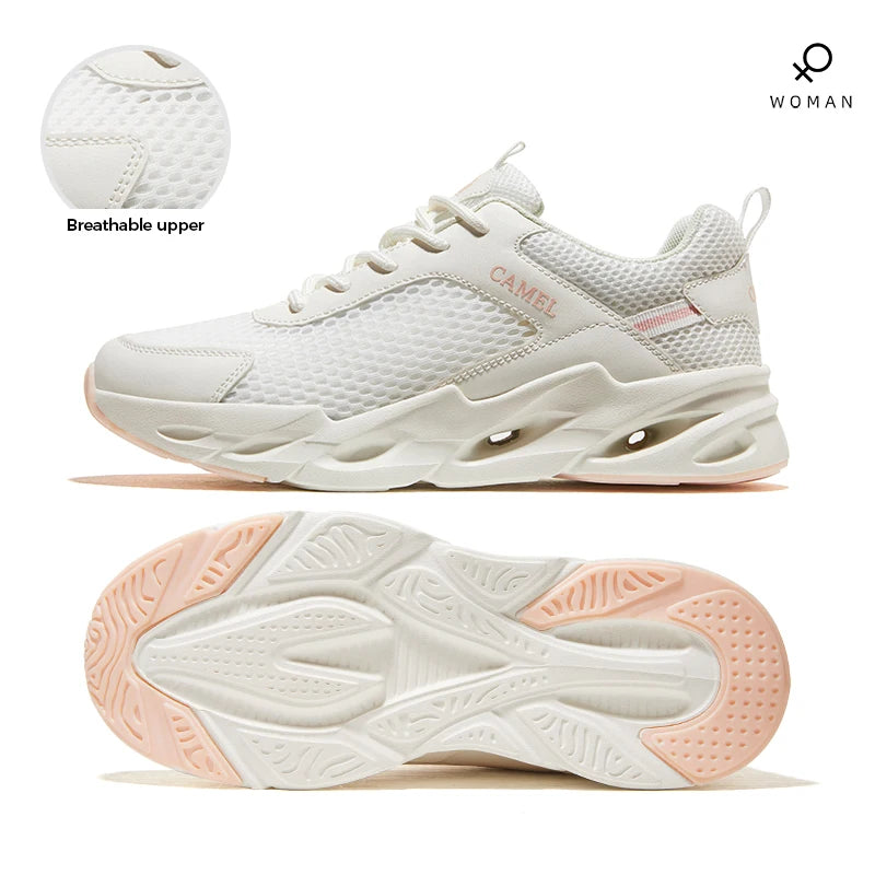 GOLDEN CAMEL Sports Running Shoes Men Women Casual Mesh Male Sneakers Lightweight Non-slip Walking Shoes for Men 2024 Summer New