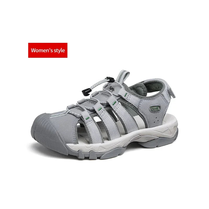 GOLDEN CAMEL Shoes for Men Women Baotou Summer Sandals Hollow Casual Shoes Breathable Outdoor Creek Sandals Couple Slippers