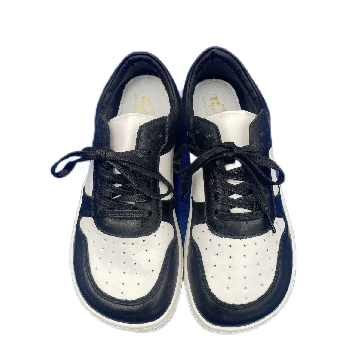 Tipsietoes Barefoot Genuine Leather 2025 New Sneaker For Women Men Flat Soft Zero Drop Sole Wider Toe Box Flexible Light Weight