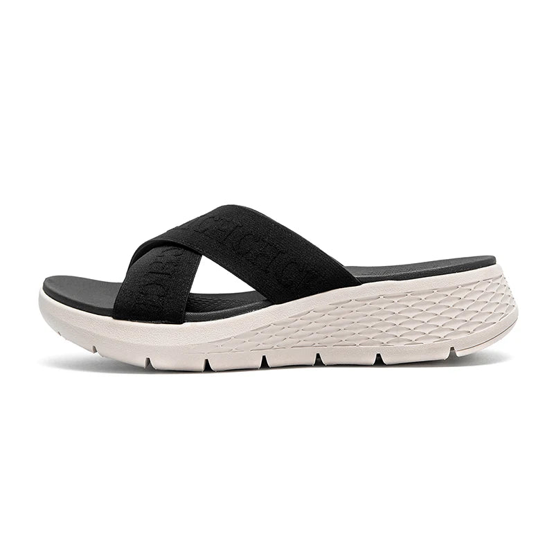 Luxury brand slippers for men and women with the same lightweight EVA bottom webbing surface comfortable summer beach outdoor