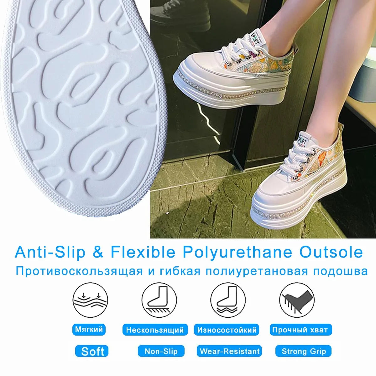 Fujin 8cm Women Sandals Platform Wedge Summer Shoes Air Mesh Sneaker Shoes Mules Shoes Sandals Slides Women Slippers Breathable