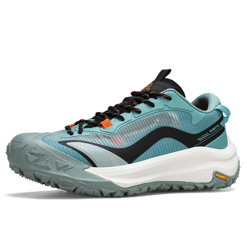 HUMTTO Chaussures de randonnée respirantes pour hommes, chaussures de sport d'extérieur antidérapantes pour hommes, baskets de marche de sécurité en cuir pour hommes
