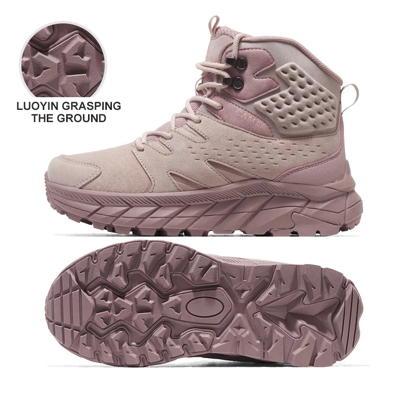 GOLDEN CAMEL Hiking Shoes Non-slip High-top Hiking Boots Wear-resistant Outdoor Waterproof Trekking Shoes for Men 2024 Autumn