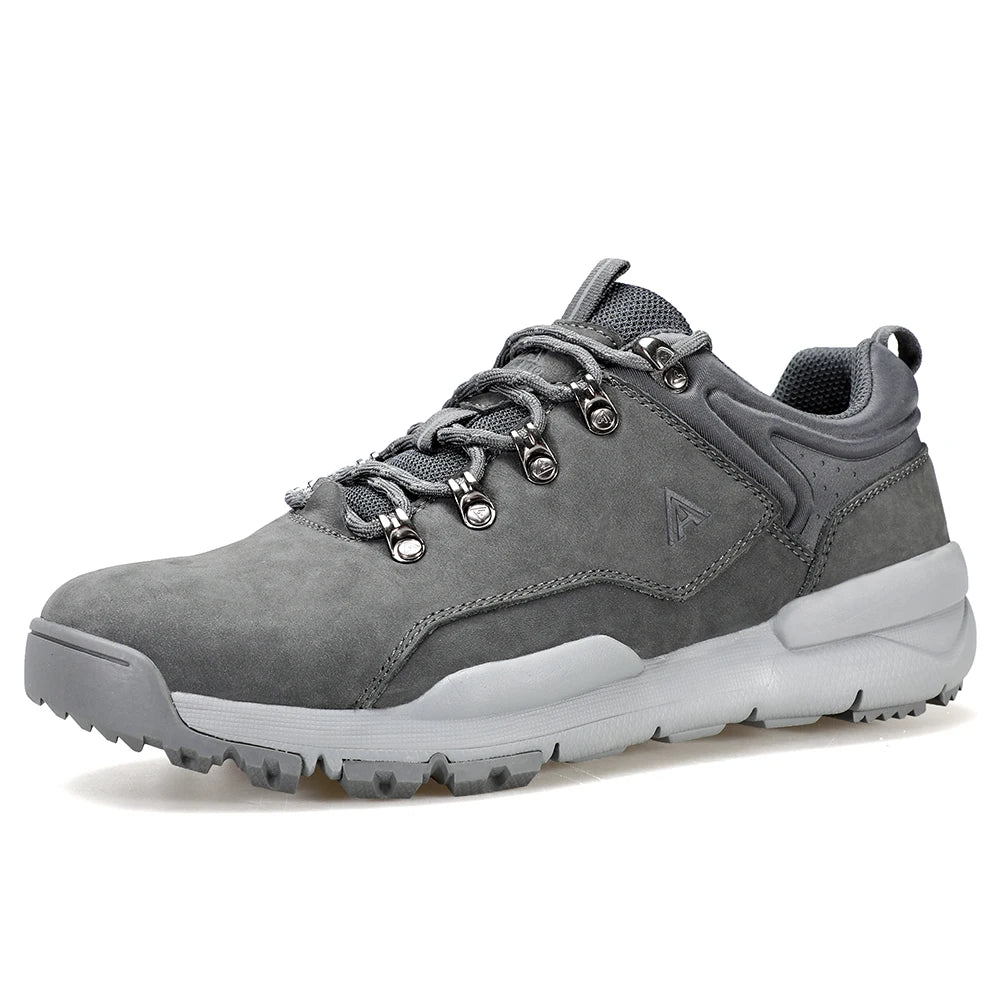 Chaussures de randonnée en cuir HUMTTO antidérapantes pour hommes, baskets de sport de sécurité pour l'extérieur, bottes de trekking respirantes pour hommes