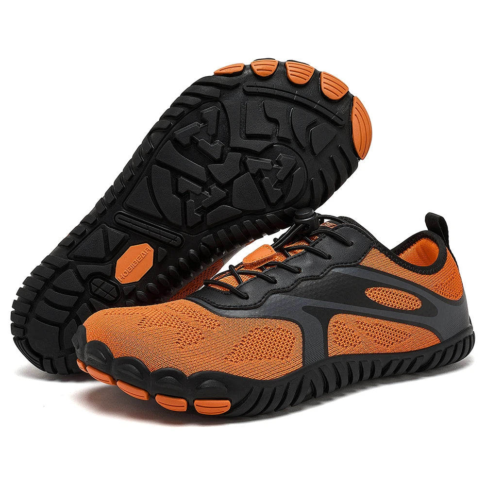 HOBIBEAR Unisex Barefoot Shoes for Men Women Wide Toe Beach Walking Sneakers Zero Drop Outdoor Elastic Band Running Shoes