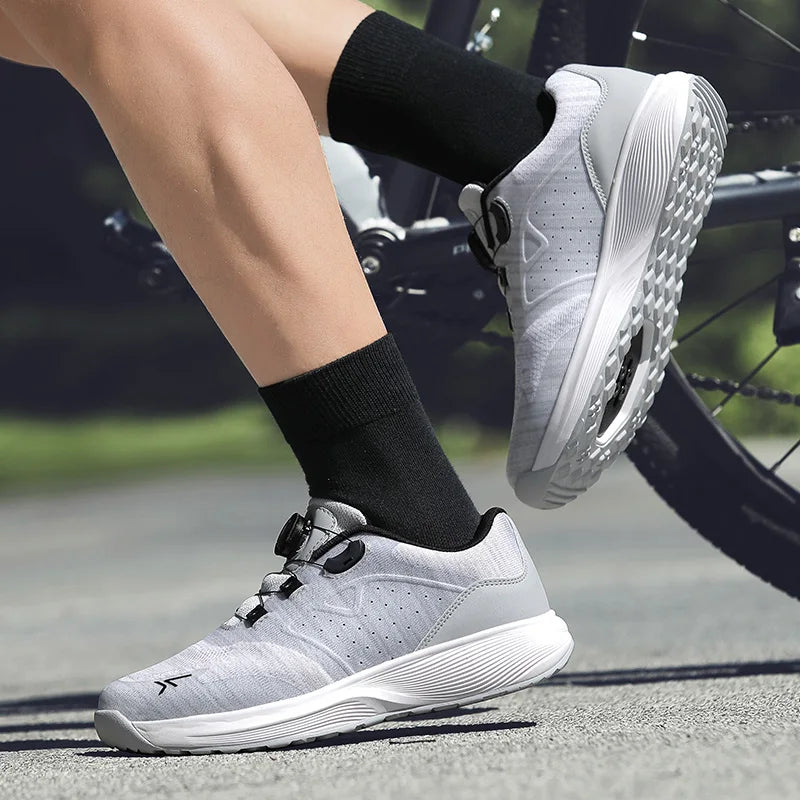 mtb cycling shoe Flat pedal bicycle shoes clit Man cleat shoes bicycle Mountain Bike Shoe Racing Lock Footwear Cycling sneaker